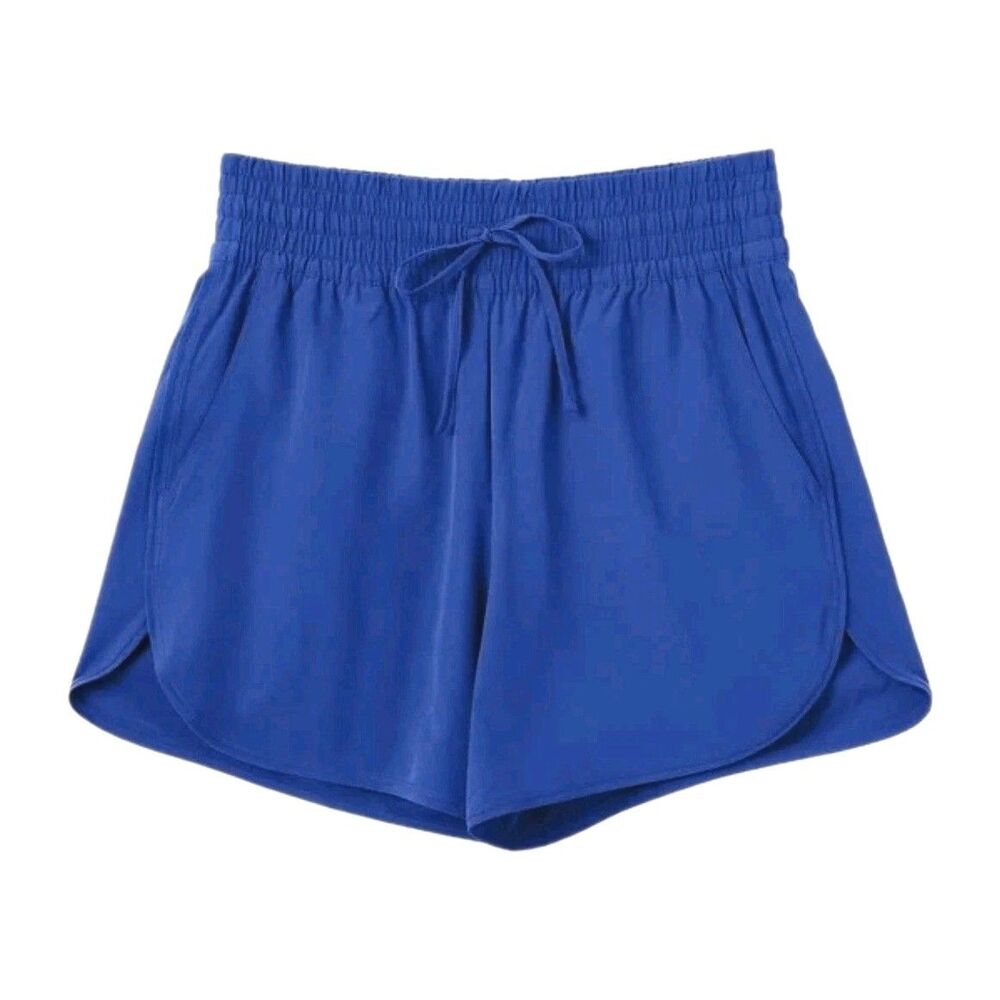 LANDS END Women's Small (6-8) Quick Dry Board Shorts Swim Short UPF 50 Blue